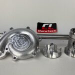 High volume water pump cover and impeller kit for the Suzuki GT750.