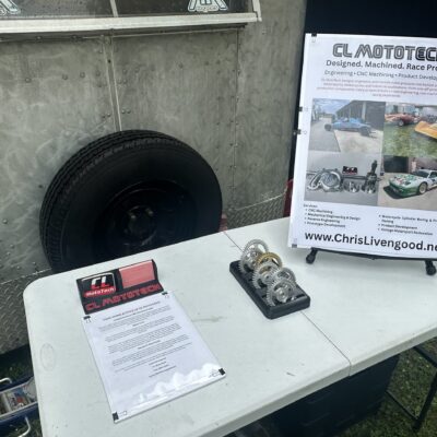 Chris Livengood with CL MototTech info at the PVGP