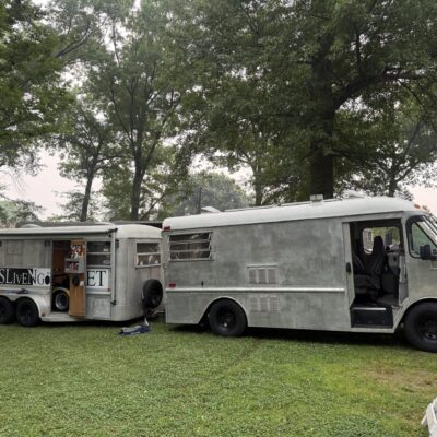 Grumman Olsan step van and matching trailer