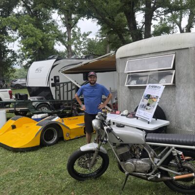 Chris Livengood with CL MototTech info at the PVGP