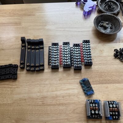 Bus bars and buck converters.