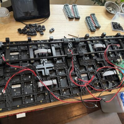 The panel frame starting to come together but still lots of work to go.