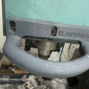 3D-printed CL MotoTech coolant spray bar mounted around the G0704 mill spindle